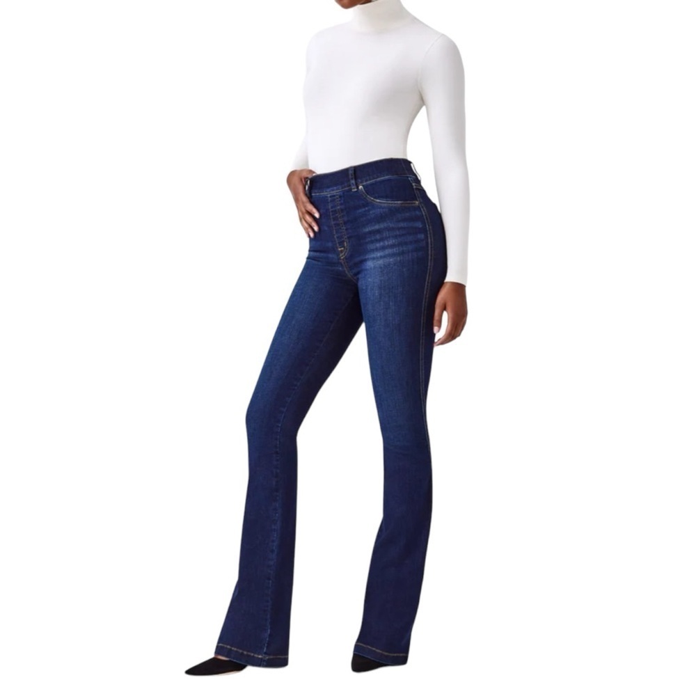 Spanx Flare Jean in Midnight Shade‎ Blue 1X